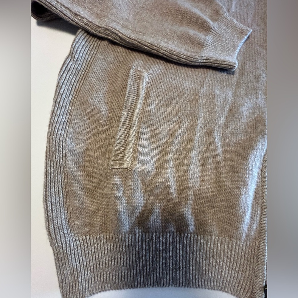 Dickey Freeman Cashmere Cardigan, Tan, Zip, Pockets, Gorgous!, Men’s Sz XL - Picture 3 of 16